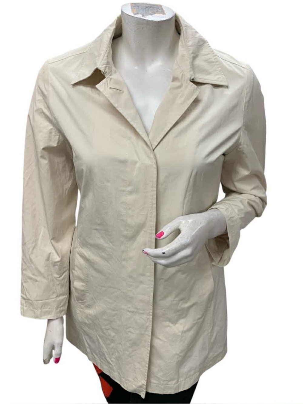 Fuchs Lightweight Cream Button-Front Jacket Size XL